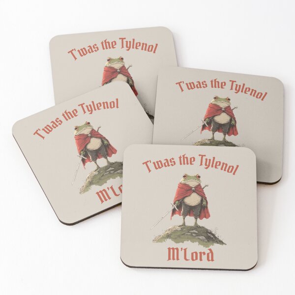 Item preview, Twas the Tylenol M'lord - Funny frog meme designed and sold by Darkifun.