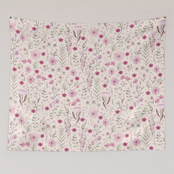 Item preview, Delicate meadow on a cream background designed and sold by Alex  Blud.