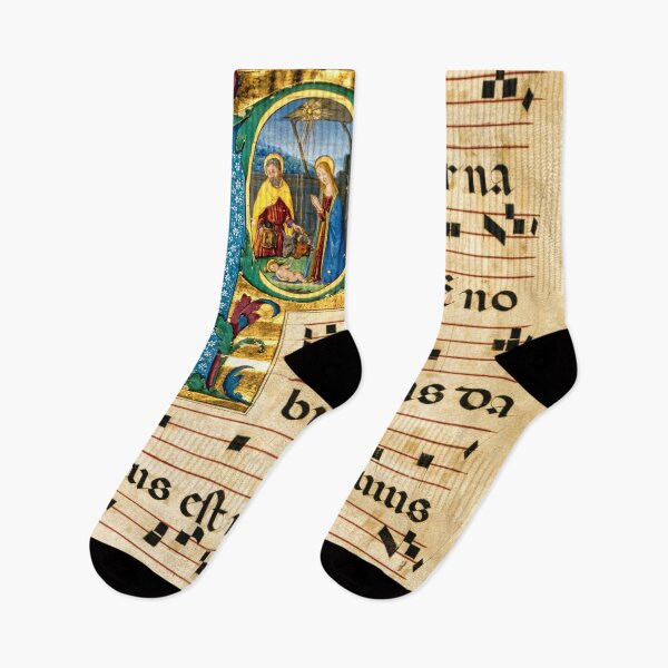 Item preview, Gilded Gregorian Chant — Illuminated Manuscript designed and sold by IlluminatedPage.