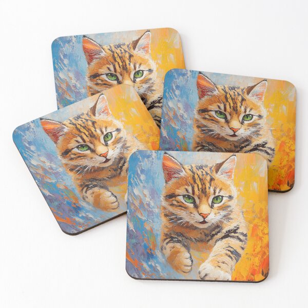 Item preview, Bengal Cat Leaping Through Fire and Ice designed and sold by CuongArtLab.