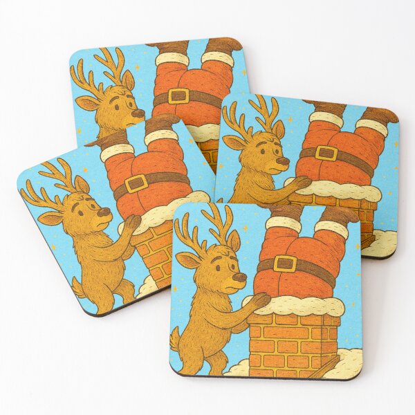 Item preview, “Help, I’m Stuck!” - Santa in Trouble designed and sold by iamdesigns14.