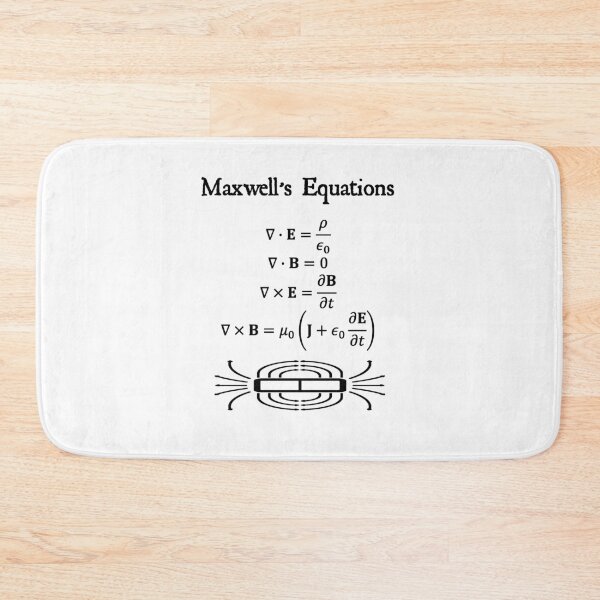 Item preview, Nerdy Vintage  Maxwell's Equations Math Science Teacher Black Text designed and sold by MathWare MathClips.