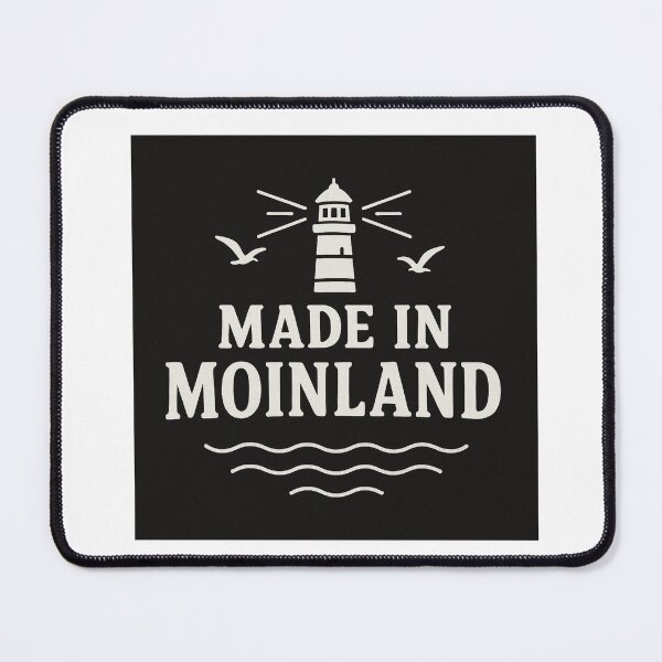 Item preview, Made in Moinland – North German design with a lighthouse | Maritime love of home & Northern Lights humor designed and sold by Fies-und-Fein.