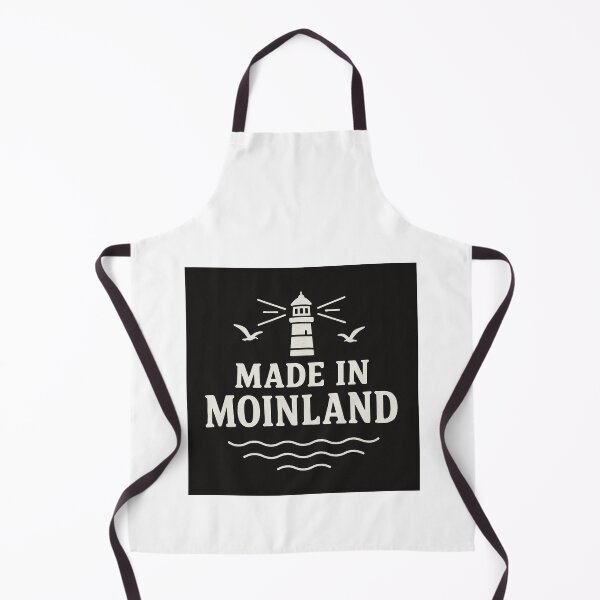 Item preview, Made in Moinland – North German design with a lighthouse | Maritime love of home & Northern Lights humor designed and sold by Fies-und-Fein.