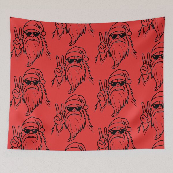 Item preview, Sasquatch as Santa Claus designed and sold by Knock on my door.