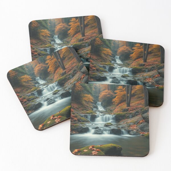 Item preview, Enchanted Autumn Cascade | Woodland Waterfall Serenity designed and sold by Vida e Arte.