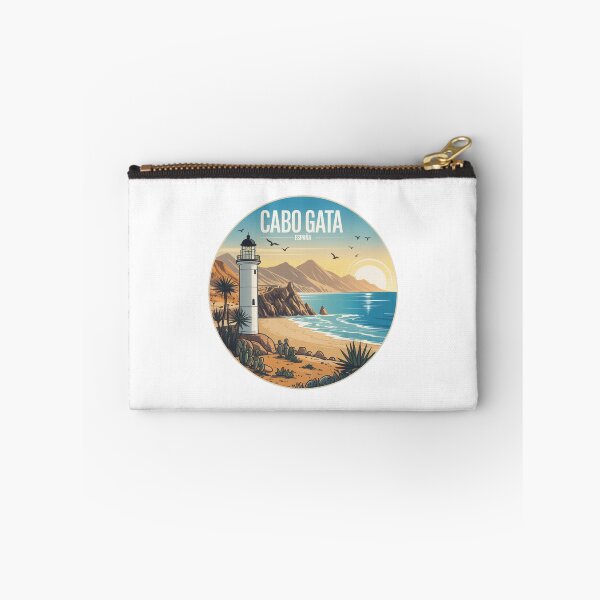 Item preview, Cabo de Gata España – Retro Lighthouse Travel Poster with Beach, Mountains & Mediterranean Coast designed and sold by CircinusStore.