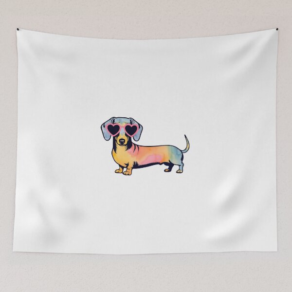 Item preview, Dachshund Tie Dye Pink Sunglasses designed and sold by SnorkleSupply.