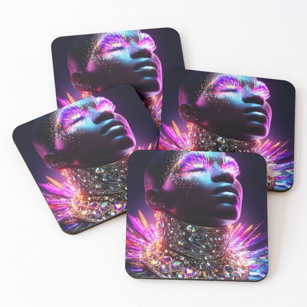 Item preview, Luminous Royalty – The Neon Plume designed and sold by VisionaryVeils.