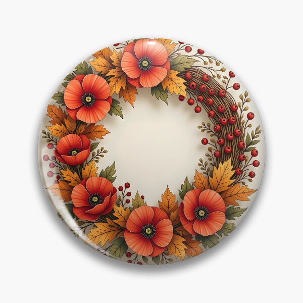 Item preview, Remembrance poppies autumn wreath  designed and sold by Ponted.