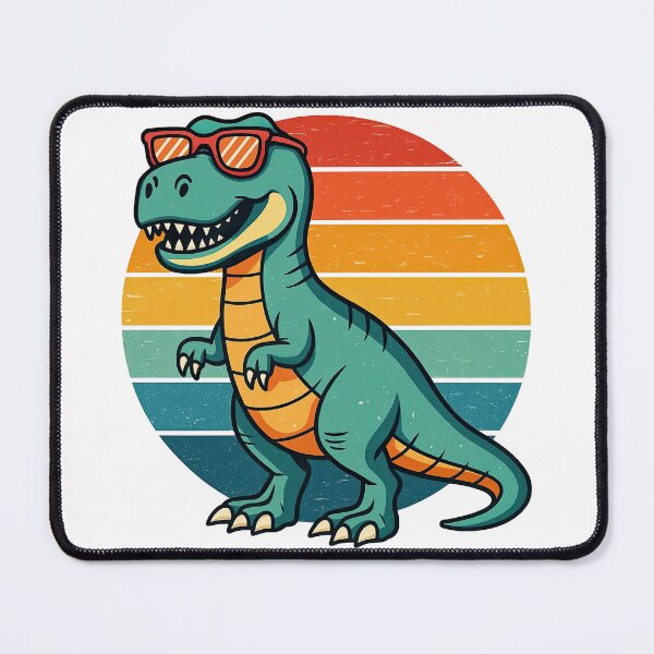 Item preview, Retro T-Rex Dinosaur with Sunglasses Vintage Sunset Design designed and sold by ArtfulWeave.