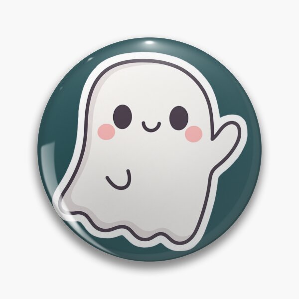 Item preview, Kawaii Ghost – Cute Smiling Spirit with Blush Cheeks designed and sold by TrendyDesign159.