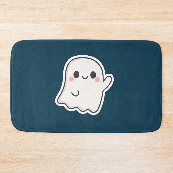 Item preview, Kawaii Ghost – Cute Smiling Spirit with Blush Cheeks designed and sold by TrendyDesign159.