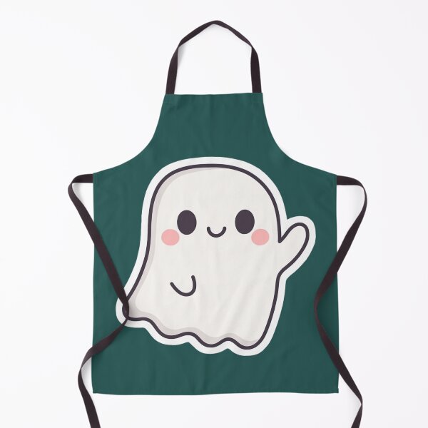 Item preview, Kawaii Ghost – Cute Smiling Spirit with Blush Cheeks designed and sold by TrendyDesign159.