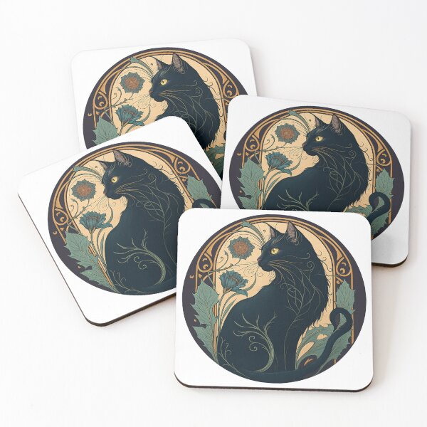 Item preview, Cute Dark Cat designed and sold by SnorkleSupply.
