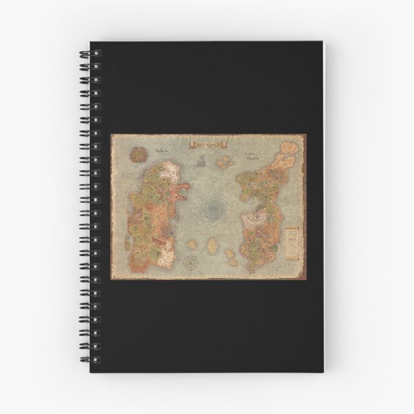 Item preview, [HD] Detailed Classic Azeroth Map designed and sold by DeviantMerch.