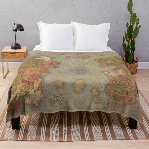 Item preview, [HD] Detailed Classic Azeroth Map designed and sold by DeviantMerch.