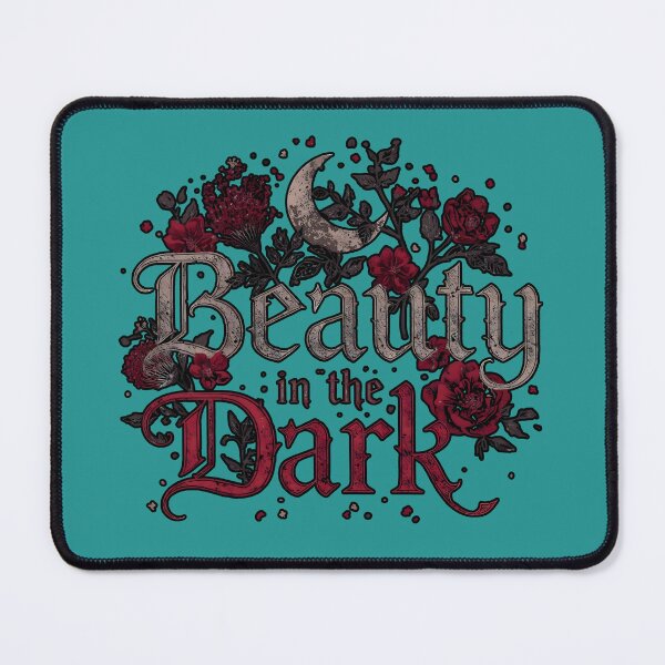 Item preview, Beauty in the Darkness: Ornate and Floral Gothic Typography with Black Roses and Mystic Crescent Moon designed and sold by karina360.