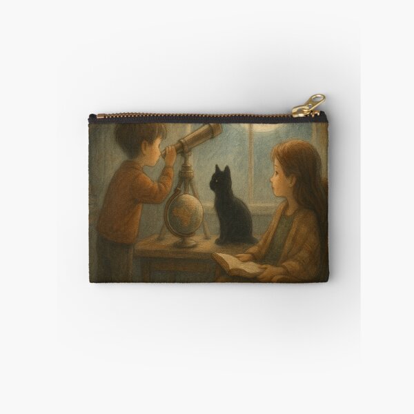 Item preview, Scientists in the Attic – Moonlit Childhood Illustration by GGSTCraft designed and sold by ggstcraft.