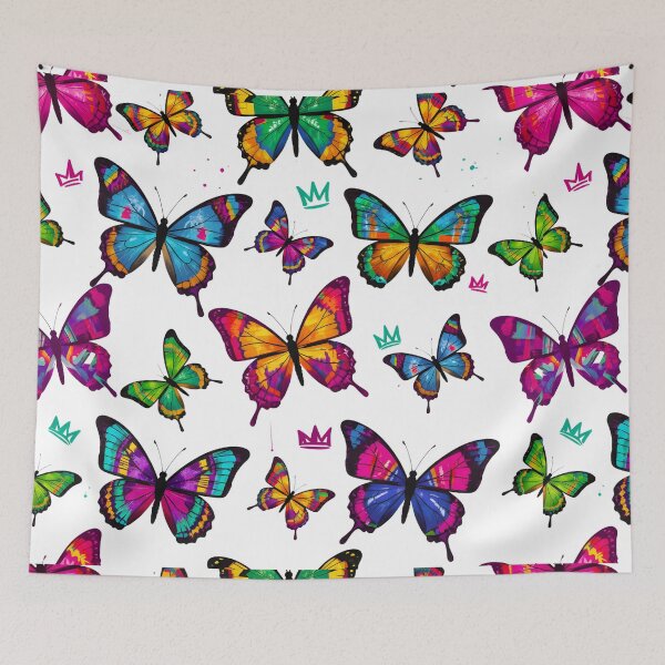 Item preview, COLORFUL STREET ART BUTTERFLY PATTERN designed and sold by infinitearte.