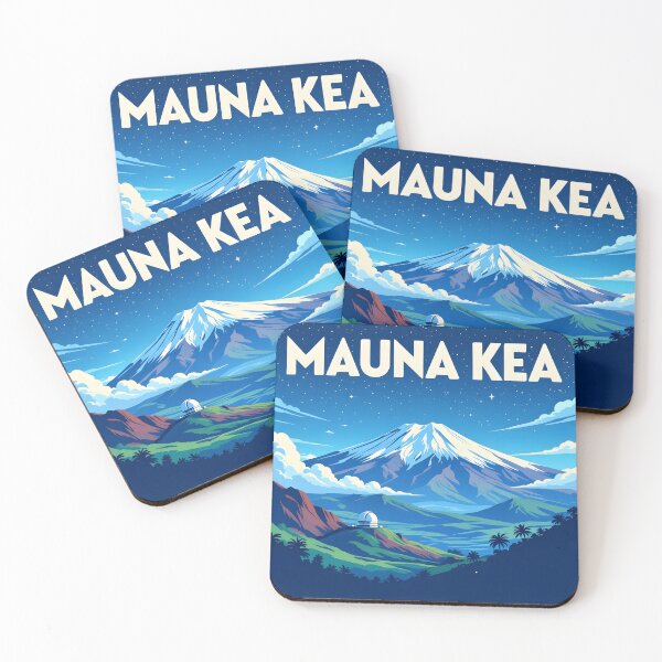 Item preview, Mauna Kea, Hawai‘i Island: Vintage-Style Painterly Travel Poster designed and sold by LSVart.