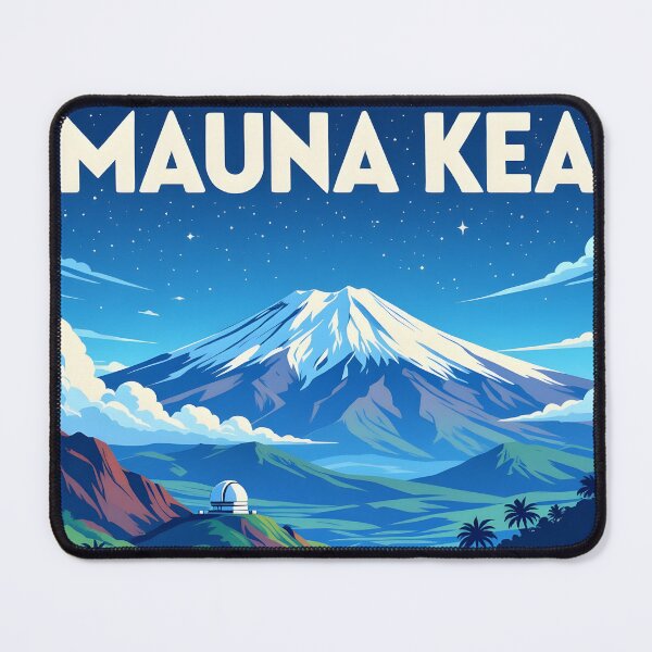 Item preview, Mauna Kea, Hawai‘i Island: Vintage-Style Painterly Travel Poster designed and sold by LSVart.