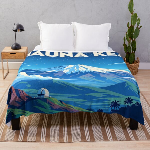Item preview, Mauna Kea, Hawai‘i Island: Vintage-Style Painterly Travel Poster designed and sold by LSVart.