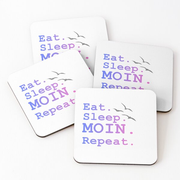 Item preview, Eat Sleep Moin Repeat – Fun North German design for real coastal kids designed and sold by Fies-und-Fein.