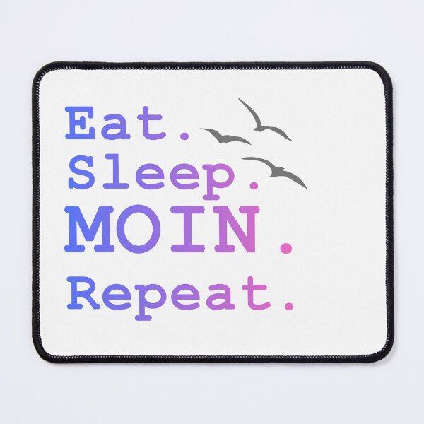 Item preview, Eat Sleep Moin Repeat – Fun North German design for real coastal kids designed and sold by Fies-und-Fein.