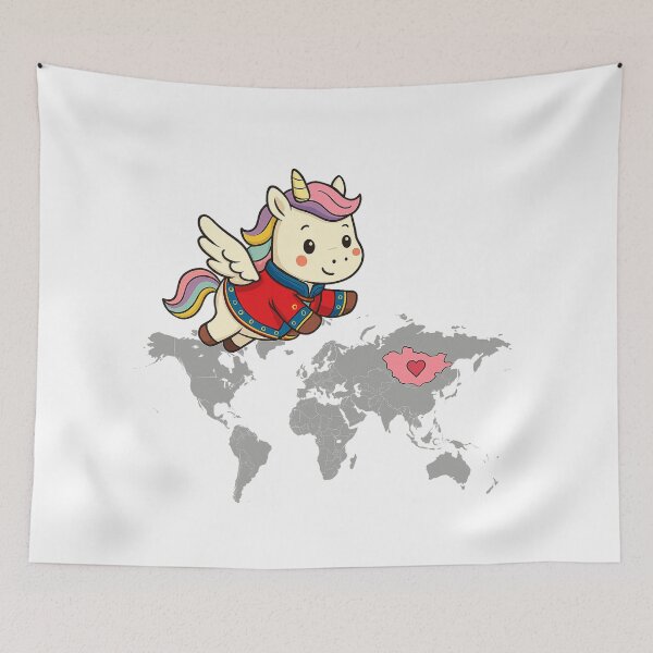 Item preview, Globetrotter Unicorn designed and sold by Sokono.