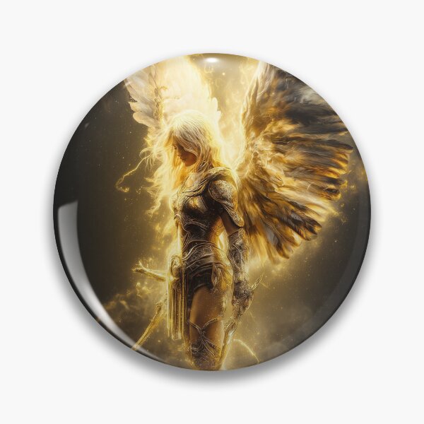Item preview, Even Light Has a Warrior – Golden Angel Blade designed and sold by VisionaryVeils.