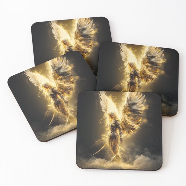 Item preview, Even Light Has a Warrior – Golden Angel Blade designed and sold by VisionaryVeils.
