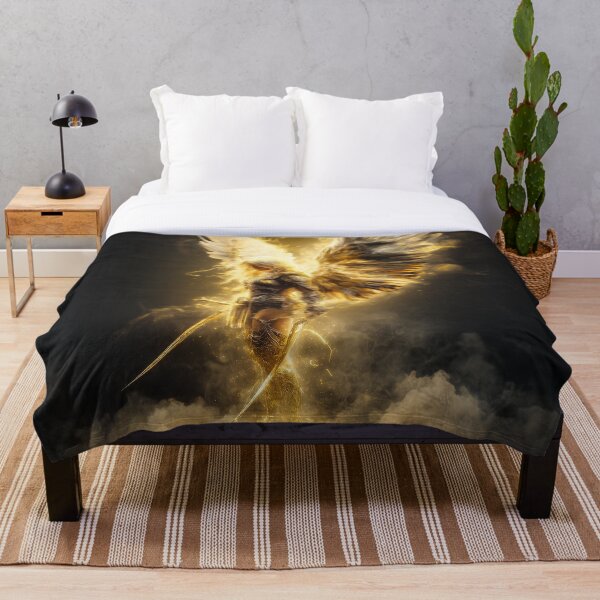 Item preview, Even Light Has a Warrior – Golden Angel Blade designed and sold by VisionaryVeils.