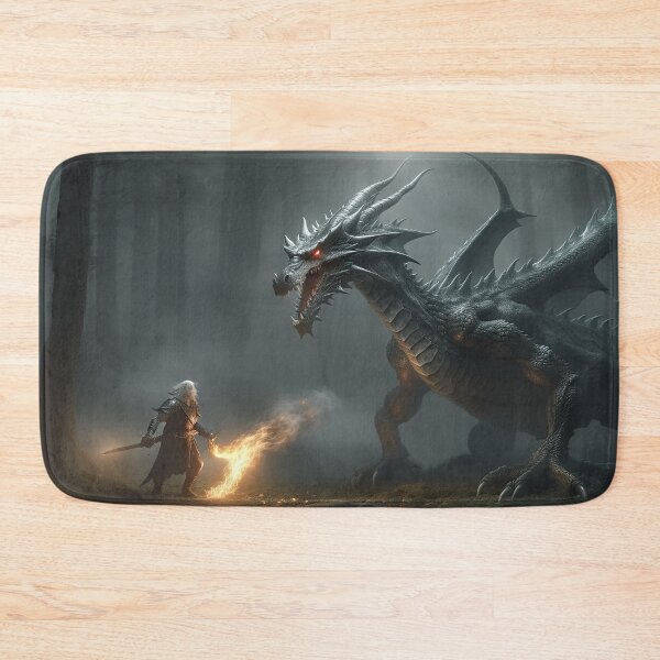 Item preview, Warrior fighting a dragon designed and sold by rwgames.