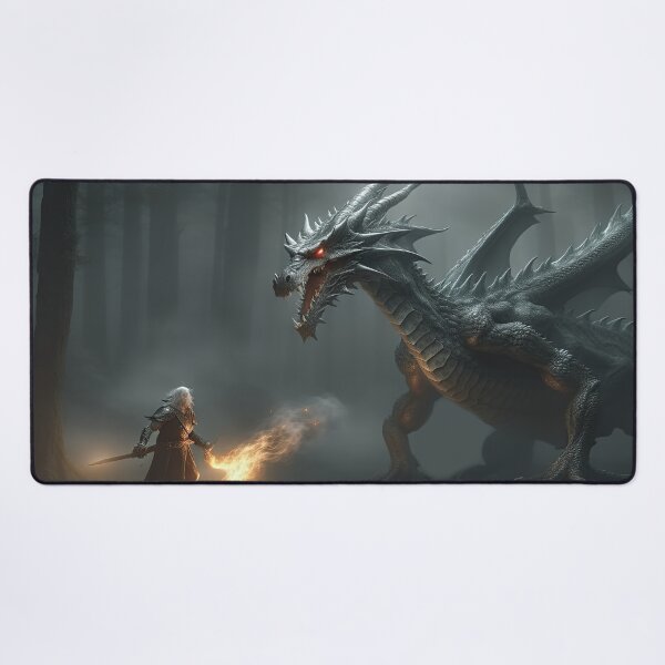 Item preview, Warrior fighting a dragon designed and sold by rwgames.