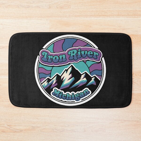 Item preview, Iron River, Michigan Retro Ski Hill designed and sold by TheOldMittenIllustrated.
