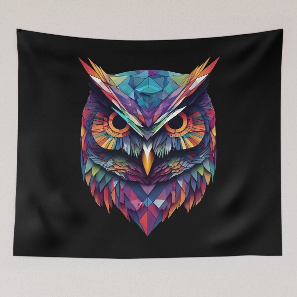 Item preview, Spectrum Wisdom – Geometric Owl designed and sold by Lumive.