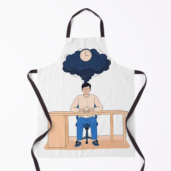 Item preview, I Have a 9-to-5 Job and a 9-to-5 Panic Attack — Office Mental Health Art designed and sold by Moni50 Studio.