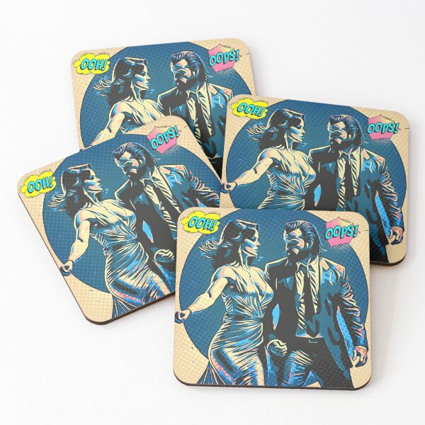 Item preview, Pop Art Dancing Couple - Comic Book Encounter "OOOH! OOPS!" | Retro Halftone Style designed and sold by SergioMiklos.