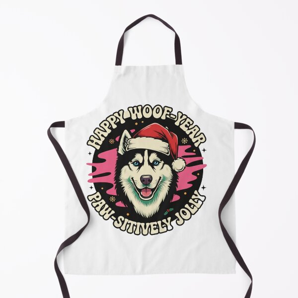 Item preview, Paw-sitively Jolly Husky Holiday designed and sold by InkWeaveShop.
