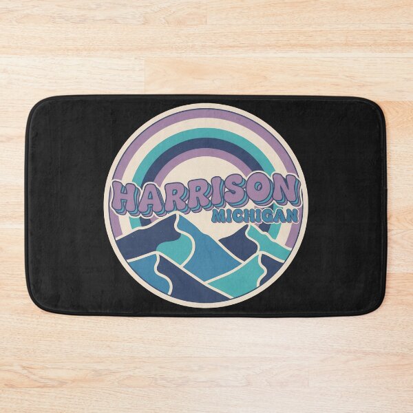 Item preview, Harrison, Michigan Retro Ski Hill designed and sold by TheOldMittenIllustrated.