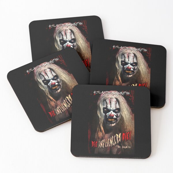Item preview, Horror Clown T‑Shirt – “Slay the Algorithm” Scary Clown Graphic Tee, Dark Humor Halloween Shirt designed and sold by Psychoactive Circus Merch.