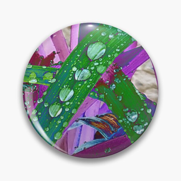 Item preview, Abstract Macro Raindrops on Purple & Green Leaves designed and sold by SXW Designs.