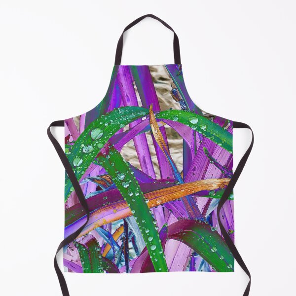 Item preview, Abstract Macro Raindrops on Purple & Green Leaves designed and sold by SXW Designs.