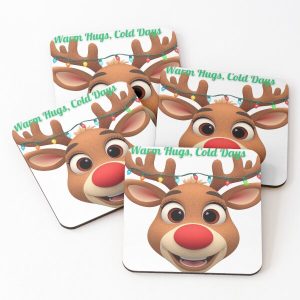 Item preview, Cozy Reindeer Love | Warm Hugs, Cold Days designed and sold by ArtShop2025LV.