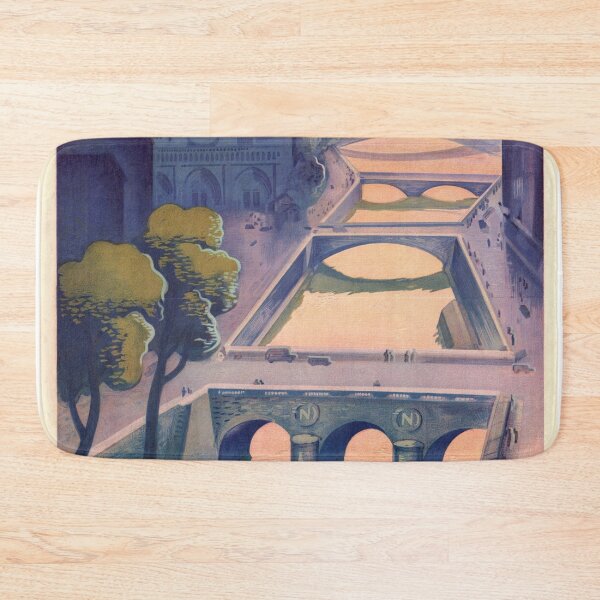 Item preview, Vintage Paris Travel Poster | Art Deco Style | Notre-Dame Cathedral & Seine | Roger de Valerio Design | French Railway Art designed and sold by artofuniverse.