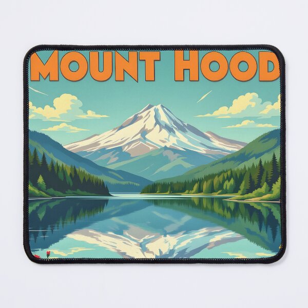 Item preview, Mount Hood, Oregon: Vintage-Style Painterly Travel Poster designed and sold by LSVart.