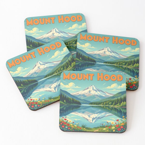 Item preview, Mount Hood, Oregon: Vintage-Style Painterly Travel Poster designed and sold by LSVart.