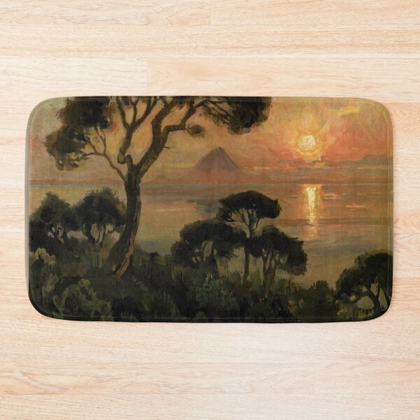 Item preview, Vintage Norway Travel Poster | Art Nouveau Midnight Sun | Norwegian Landscape with Bølgene Mountain | Early 20th Century Art designed and sold by artofuniverse.