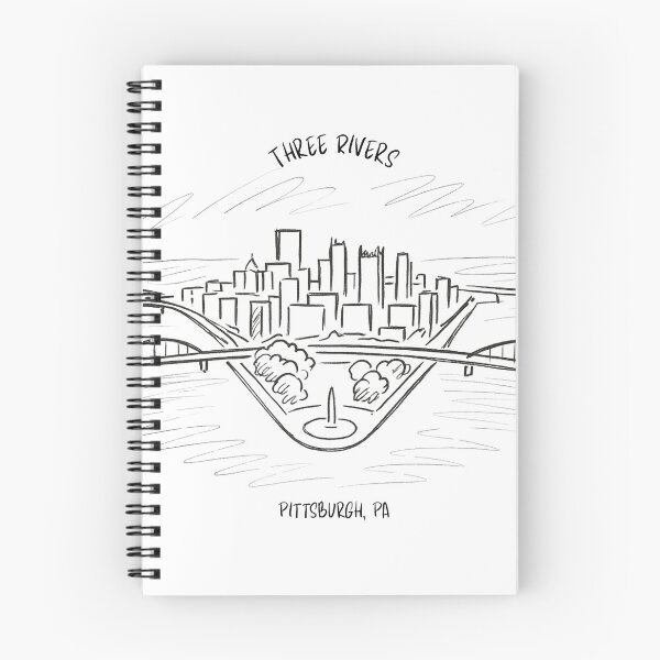Item preview, Three Rivers Point – Pittsburgh Skyline Minimalist Sketch designed and sold by Thurman Ave Collective.